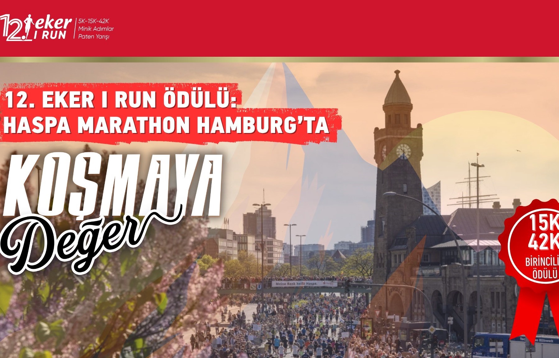 12. Eker I Run Şampiyonlarına Haspa Marathon Hamburg Bileti!