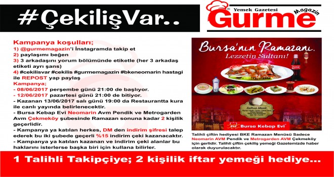 İftar Çekilişi Talihlisi Belli Oldu