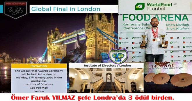 Ömer Faruk YILMAZ şef Londra’dan 3 ödül birden aldı